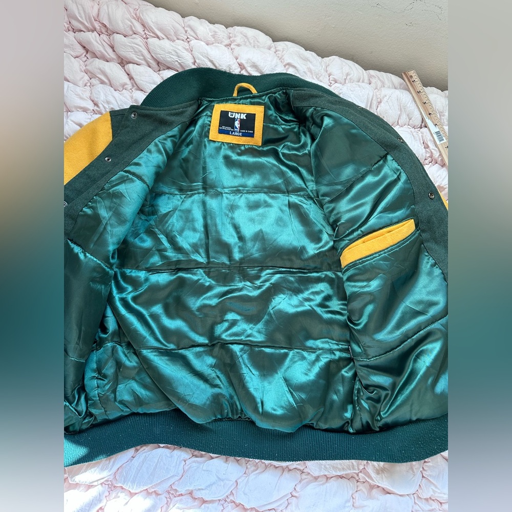 Vintage Utah Jazz Varsity Jacket Men’s Large Wool NBA Letterman UNK - Picture 11 of 11